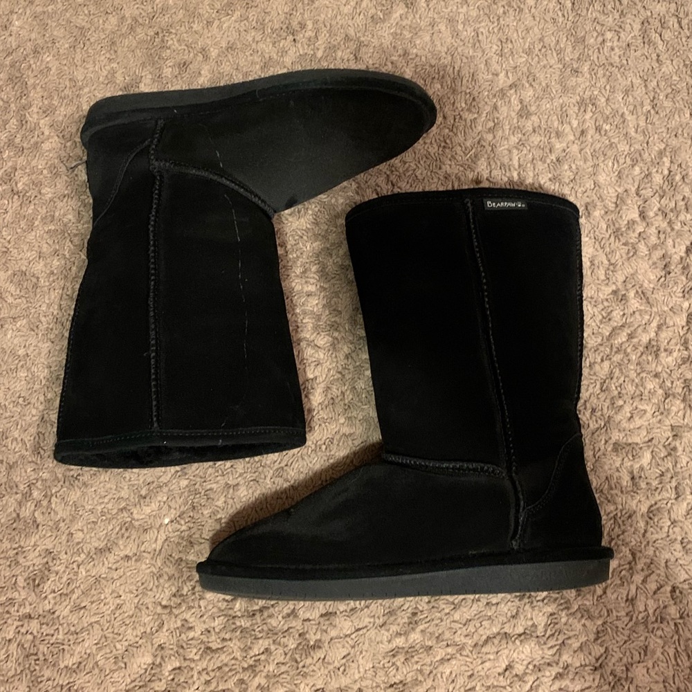 Black Fur Lined Boots